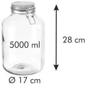 Pahare cu clips Tescoma DELLA CASA, 5 l, 5 l