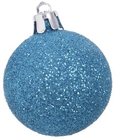 Globuri turcoaz de Crăciun în set de 12 bucăți Casa Selección, ⌀ 4 cm