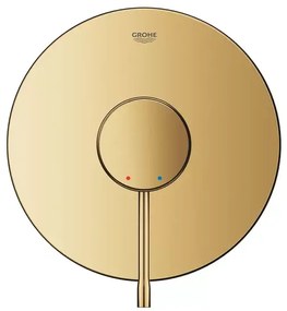 Baterie dus incastrata Grohe Essence auriu lucios Cool Sunrise fara corp ingropat