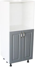 Soldat 60 cu 2 usi cu spatiu cuptor Zebra MDF gri dungi