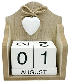 Calendar perpetuu de birou EPOQUE, Alb, 10x12.5cm
