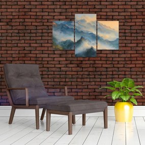 Tablou - Peisaj montan pictat (90x60 cm)