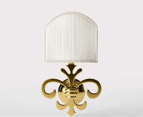 Aplica de perete stil clasic italian din alama Giglio