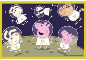 Purcelușa Peppa Duck Pond cuburi de poveste 6 bucăți de la Clementoni