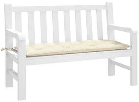 vidaXL Pernă bancă de grădină, crem, 120x50x7 cm, material oxford