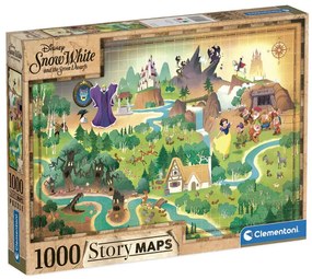 Prințesele Disney Snow White Hartă de povești puzzle 1000 de piese Clementoni