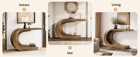 MAM12 - Masa Consola, 110 cm, masuta hol, living, dining, dormitor - Maro