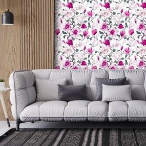 Tapet - Magnolii roz