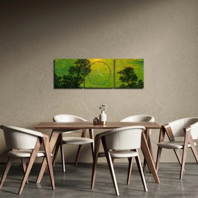 Tablou - Imitator of Ralph Albert Blakelock, Moonlight, reproducere (cu ceas) (90x30 cm)