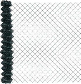 vidaXL Gard cu plasă de sârmă Verde 25 x 1,6 m Oțel