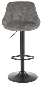 Scaun de bar H101 velvet gri