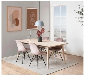 Scaun de dining negru/roz Eris – Actona