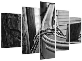 Tablou - O barcă legată (150x105 cm)