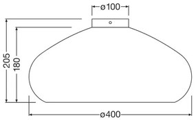 Plafonieră Ledvance DECOR CARDBOARD 1xE27/15W/230V d. 40 cm