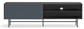 Comodă TV neagră-gri antracit 180x56 cm Nube – Teulat