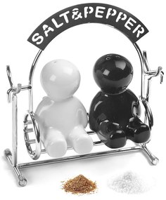 Solniță și piperniță cu suport Salt &amp; Pepper – Balvi