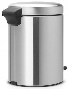 Cos de gunoi cu pedala Brabantia NewIcon 649011, 5 L, Inchidere lina, Baza antiderapanta, Inox