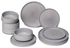 Set de 12 vase din gresie gri Bonami Selection Malia