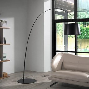 Lampa arcuita de podea eleganta design minimalist Black