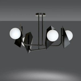 Lustra Plafon Thord 4 Black 1026/4 Emibig Lighting, Modern, E14, Polonia