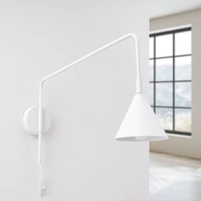 Lampă de perete Sollux SL.1696 NOX 1xE14/10W/230V alb