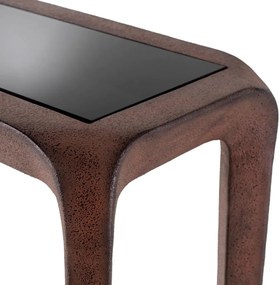 Consola LUX, Aluminiu Reciclat, Sticla Neagra, Quentin