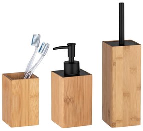 Set de accesorii de baie în culoare naturală din bambus Padua – Wenko
