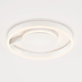 Lustra circulara aluminiu alb LED CCT SIENA 40cm