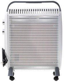 Convector podea Adler AD 7750, 2000W, 2 trepte, Termostat regabil, IP24, Protectie, Alb/Gri