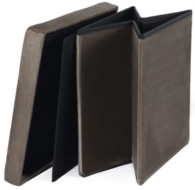 Taburet pliabil maro ZAREX VELVET L