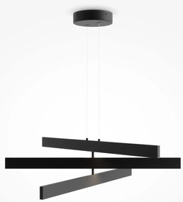 Lustra LED suspendata design modern Origami negru