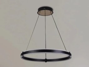 Brilagi-LED Lustră suspendată pe cablu, reglabilă (dimmer) CIRCLE LED/85W/230V 3000-6500K neagră + telecomandă