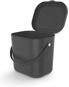 Recipient pentru deșeuri compostabile gri închis 6 l Albula – Rotho
