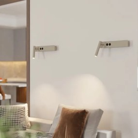 Aplică de perete cu spot HOTEL MOOD 1xG9/12W/230V + 1xG9/3W bej