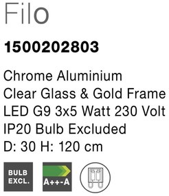 Lustra design modern 30cm Filo 3L NVL-1500202803