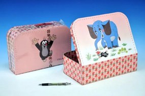 Valiză Mole și Elefant - cusut 30x21x9,5cm