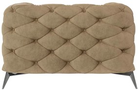 Fotoliu maro deschis cu tapițerie din catifea Chelsea – Ropez