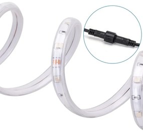 Bandă LED RGB solară dimabilă LED/5W/3,2V 5+2m IP65 + telecomandă