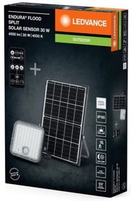 Ledvance - Proiector solar LED FLOOD SPLIT 30W/6,4V IP65 cu senzor + DO