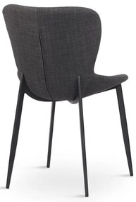 Scaun de dining gri închis Ross – Unique Furniture