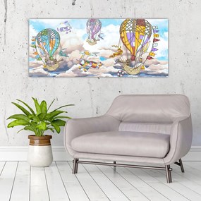 Tablou - Expediție în nori (120x50 cm)