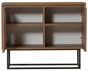Dulap în culoare naturală cu aspect de lemn de nuc 90x72 cm Rodez – Kalune Design