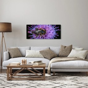 Tablou cu albina pe floare (120x50 cm)