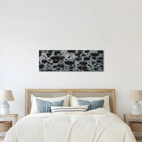 Tablou cu picături de apă (cu ceas) (90x30 cm)