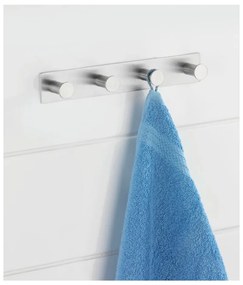 Cuier autoadeziv pentru perete cu 4 cârlige Wenko Celano, argintiu