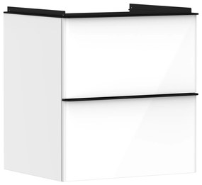 Hansgrohe Xelu Q dulap 58x49.5x60.5 cm sub chiuveta pe perete alb-negru 54023670