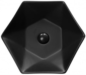 Lavoar pe blat, Fluminia, Black Diamond, 49 x 49 cm, negru