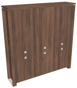 Dulap înalt Verno+ 200 x 46 x 210 cm, nuc