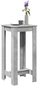 vidaXL Masă bar, gri beton, 51x50x103,5 cm, lemn prelucrat