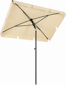 Outsunny Umbrelă pentru Grădină cu Înclinare Reglabilă și Stâlp din Aluminiu, 198x130x245 cm, Bej | Aosom Romania